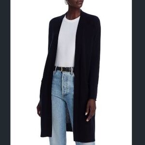 C by Bloomingdale's Cashmere Duster Cardigan in Dark Grey in LARGE NWT